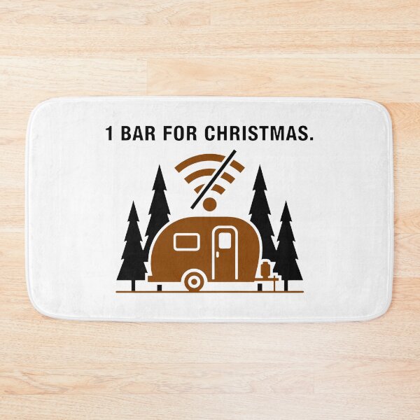 Item preview, Minimal Connection, Maximum Calm – Christmas Camper Scene designed and sold by SplashTastic.