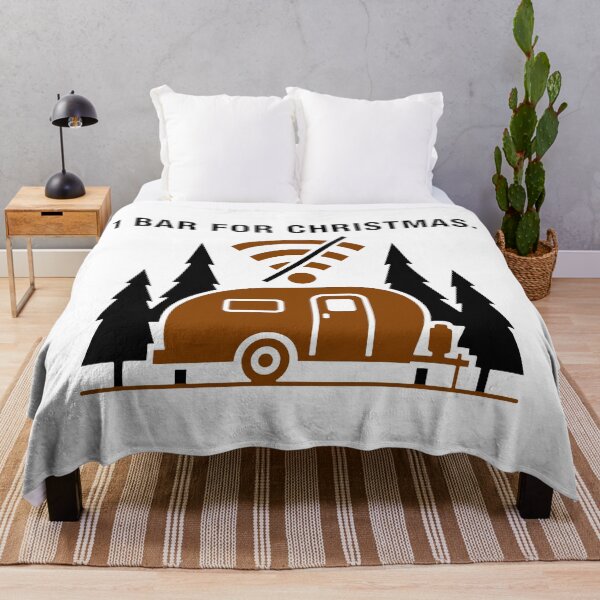 Item preview, Minimal Connection, Maximum Calm – Christmas Camper Scene designed and sold by SplashTastic.