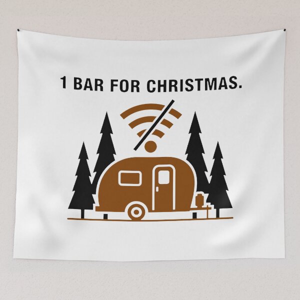 Item preview, Minimal Connection, Maximum Calm – Christmas Camper Scene designed and sold by SplashTastic.