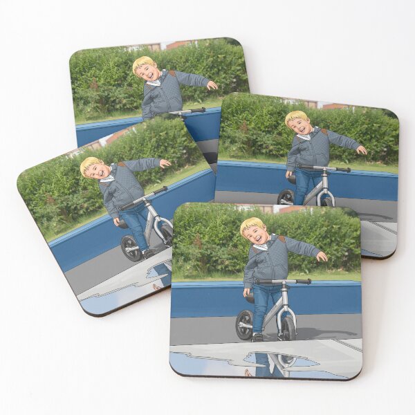 Item preview, Mirror Magic on the Ramp: Blonde Boy's Balance Bike Thrill designed and sold by David Patterson.
