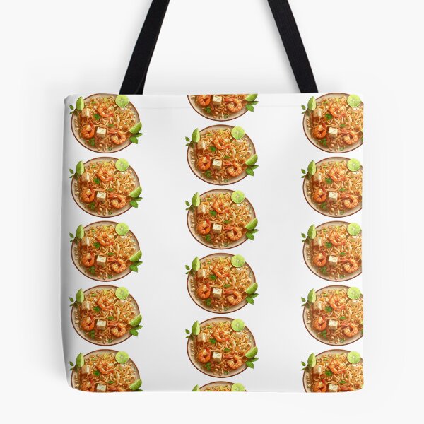 Item preview, Delicious pad thai with shrimp and tofu, garnished with fresh lime, a vibrant and mouthwatering dish perfect for food blogs and restaurant menus designed and sold by mobiza1000.