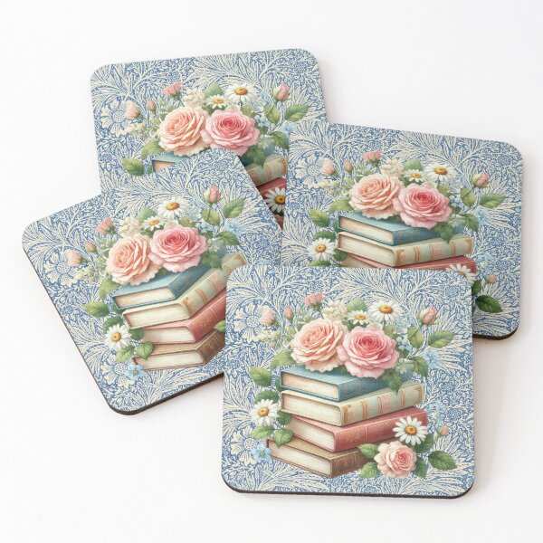Item preview, Vintage Books & Blooms designed and sold by Tom-Apex-Art.