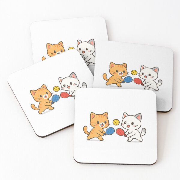 Item preview, Cats playing pickleball designed and sold by Amberghiniii.