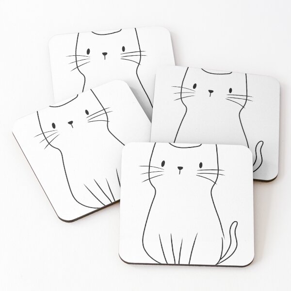 Item preview, Cat Line Art Illustration designed and sold by FlowingInkArt.
