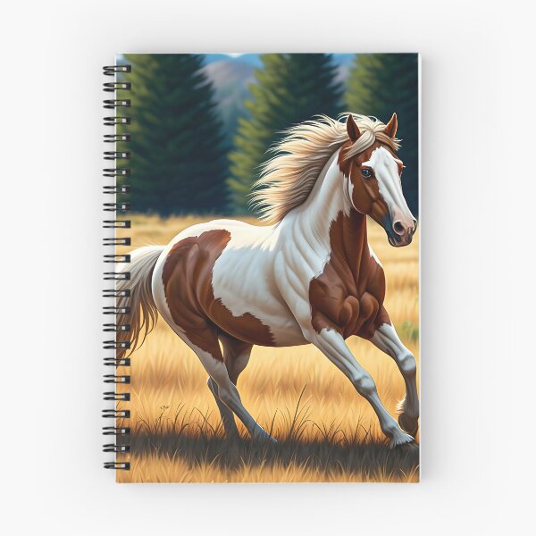 Item preview, "Wild Spirit: Pinto Horse Gone Haywire in the Meadow" designed and sold by PawPrintedArt.