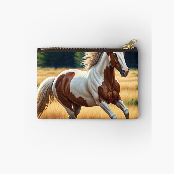 Item preview, "Wild Spirit: Pinto Horse Gone Haywire in the Meadow" designed and sold by PawPrintedArt.