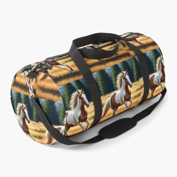 Item preview, "Wild Spirit: Pinto Horse Gone Haywire in the Meadow" designed and sold by PawPrintedArt.