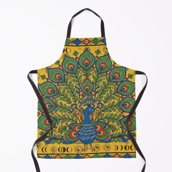 Item preview, Majestic Peacock | Traditional Madhubani Folk Art Design designed and sold by digitallyyour.