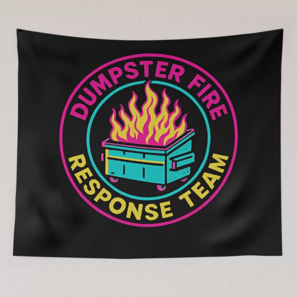 Item preview, Dumpster Fire Response Team Funny Chaos Control Unit designed and sold by SkeletonsDanger.