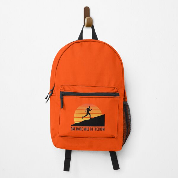 Item preview, One More Mile to Freedom – Motivational Running Silhouette designed and sold by AnimeFlash_0.