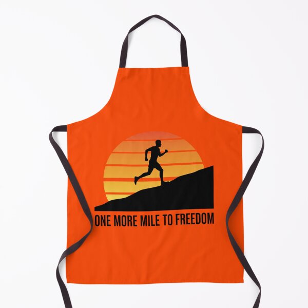 Item preview, One More Mile to Freedom – Motivational Running Silhouette designed and sold by AnimeFlash_0.