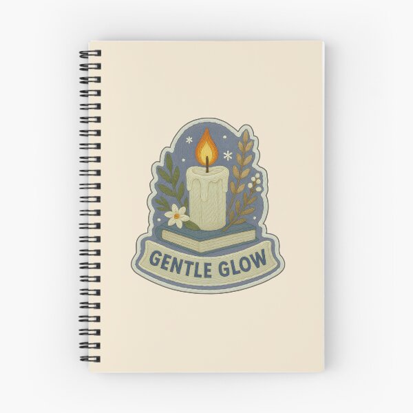 Item preview, Winter Solstice Candle – Gentle Glow Embroidery Sticker designed and sold by Nuist25.
