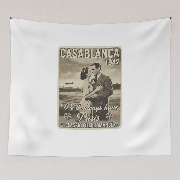 Item preview, Casablanca 1942 – Classic Film Romance Tee designed and sold by medhach.