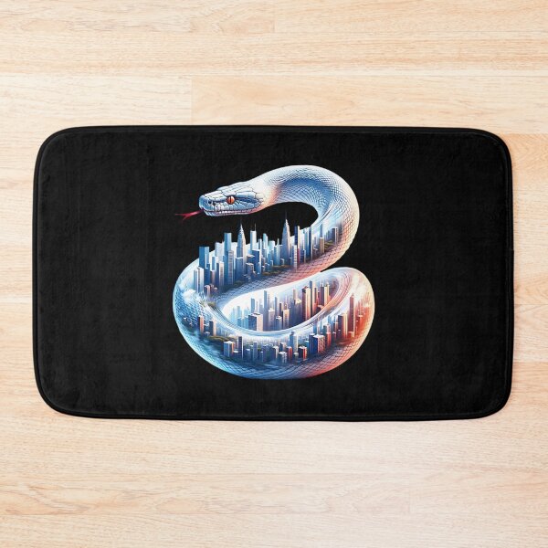 Item preview, Beautiful snake with a big city on its body. designed and sold by ReneMM.