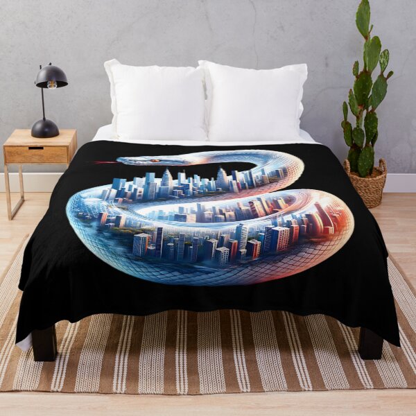 Item preview, Beautiful snake with a big city on its body. designed and sold by ReneMM.