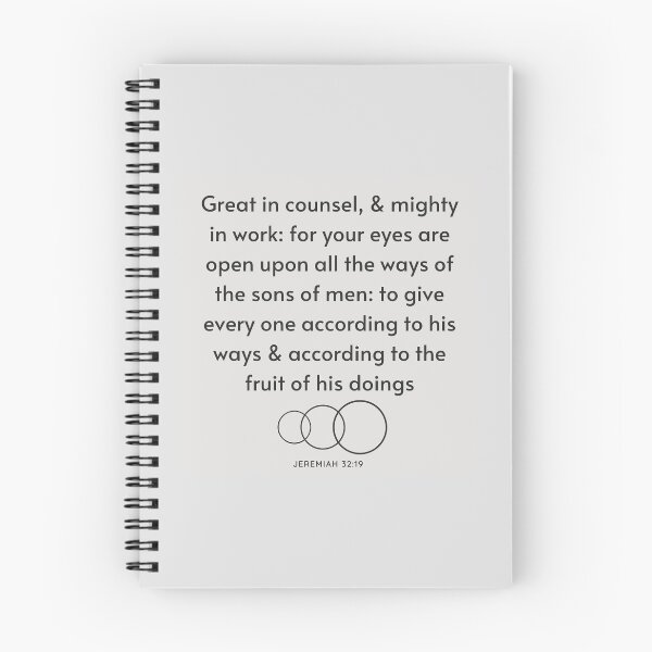 Item preview, Jeremiah 32:19 designed and sold by Undonemadenew.