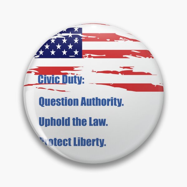 Item preview, Civic Duty-Preserve Liberty designed and sold by Quantum Duck Studio.