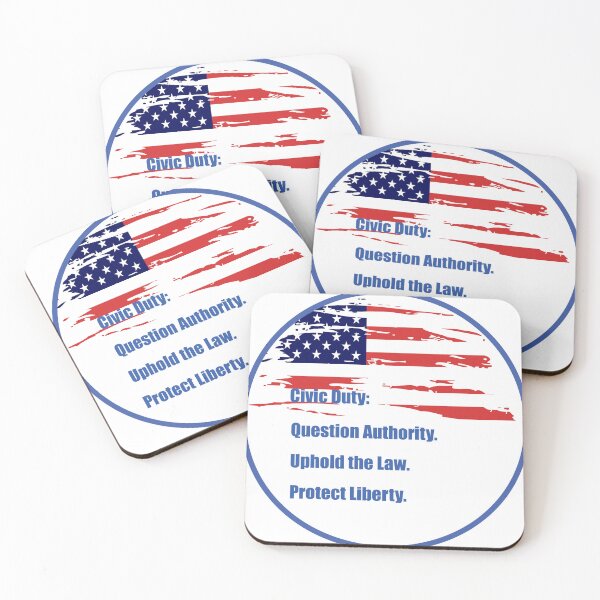 Item preview, Civic Duty-Preserve Liberty designed and sold by Quantum Duck Studio.