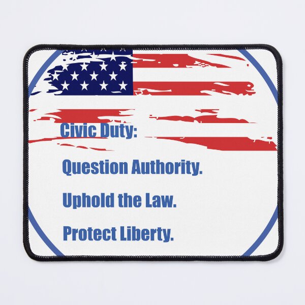 Item preview, Civic Duty-Preserve Liberty designed and sold by Quantum Duck Studio.