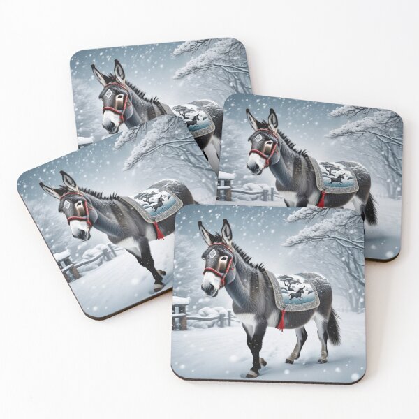 Item preview, Donkey in winter snow designed and sold by PhilDreams.