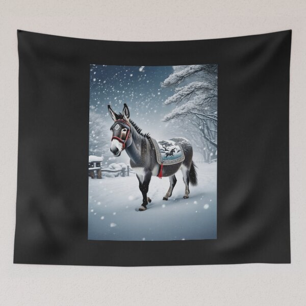 Item preview, Donkey in winter snow designed and sold by PhilDreams.