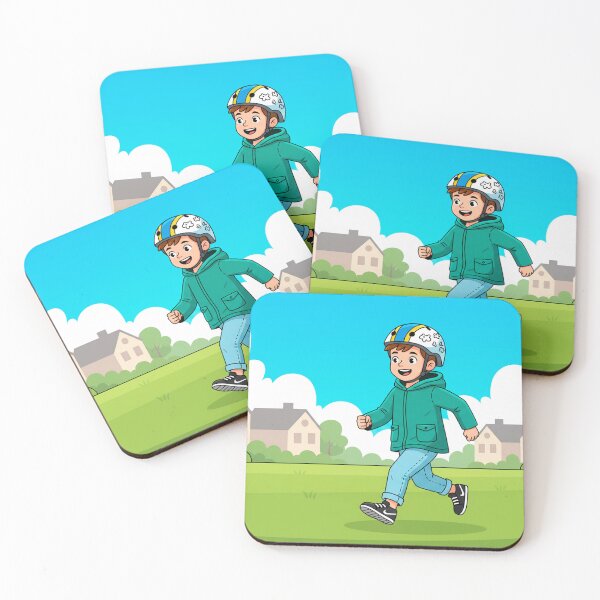 Item preview, Zooming Green Explorer: Helmeted Boy's Park Dash designed and sold by David Patterson.