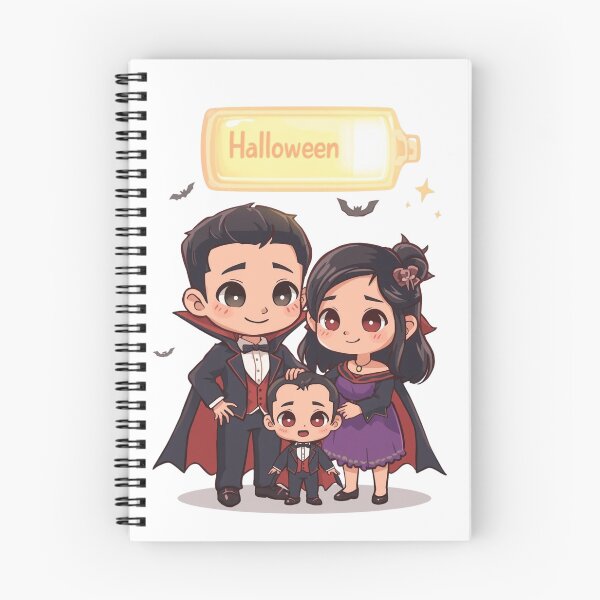 Item preview, Adorable familia de vampiros kawaii: diseño de Halloween designed and sold by snoezelstudio.