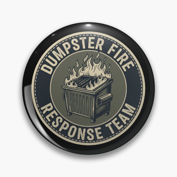 Item preview, Dumpster Fire Response Team Emergency Laugh Support Unit designed and sold by SkeletonsDanger.