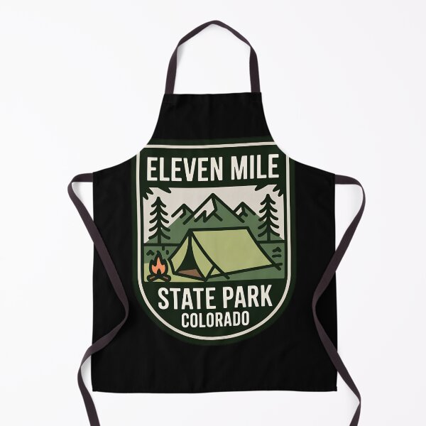 Item preview, Eleven Mile State Park Colorado Emblem – Retro Camping & Hiking Adventure Design designed and sold by VividOrganica.