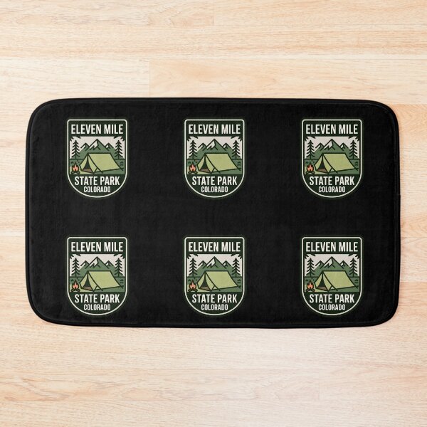 Item preview, Eleven Mile State Park Colorado Emblem – Retro Camping & Hiking Adventure Design designed and sold by VividOrganica.