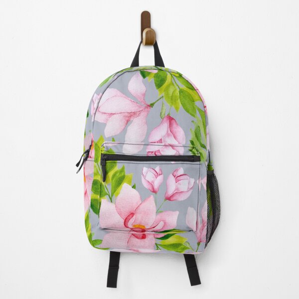 Item preview, Watercolor Magnolia Garden - Cold Grey Background designed and sold by Galu Studio.