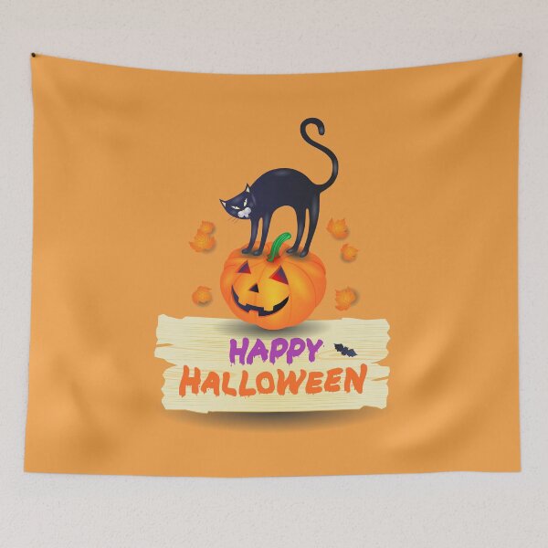 Item preview, Happy Halloween! With Cat designed and sold by LuisaVenturoli.