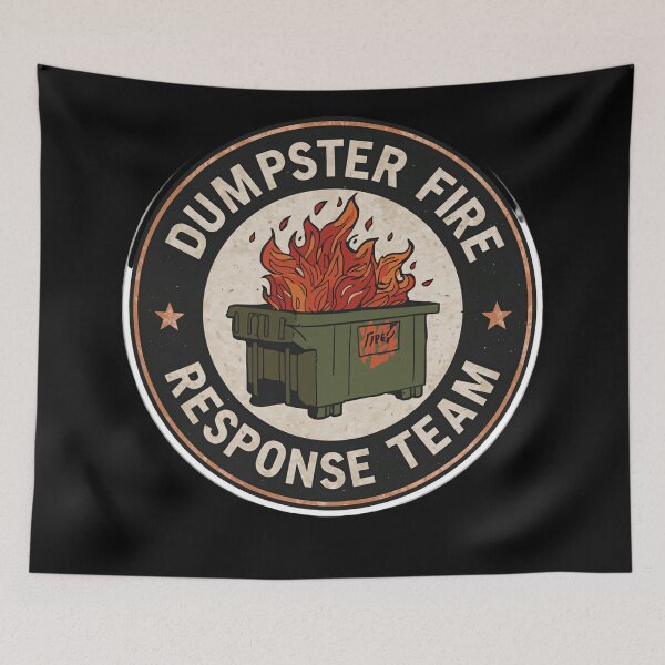 Item preview, Dumpster Fire Response Team Official Disaster Recovery Crew designed and sold by SkeletonsDanger.