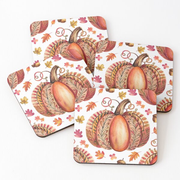 Item preview, Cute whimsical watercolor boho pumpkin pattern. designed and sold by SaraSumi.