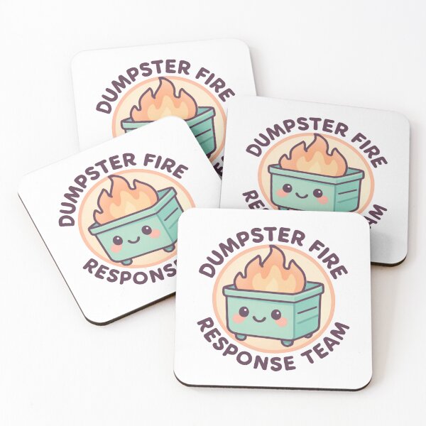 Item preview, Dumpster Fire Response Team Life Management Task Force designed and sold by SkeletonsDanger.
