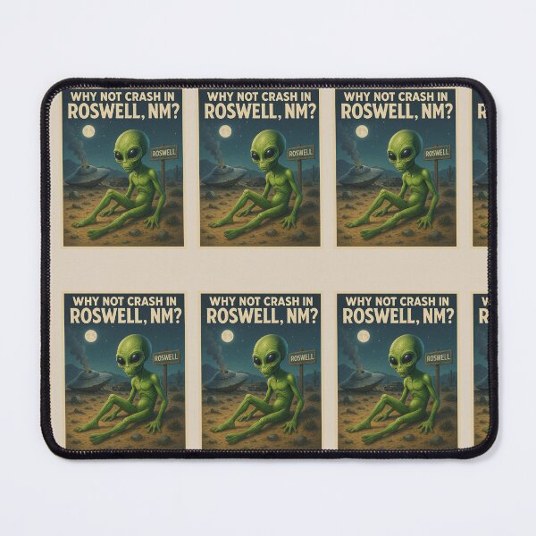 Item preview, Why Not Crash in Roswell Alien Humor Tee shirt designed and sold by CG-Custom-Ink.