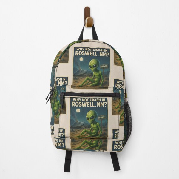 Item preview, Why Not Crash in Roswell Alien Humor Tee shirt designed and sold by CG-Custom-Ink.