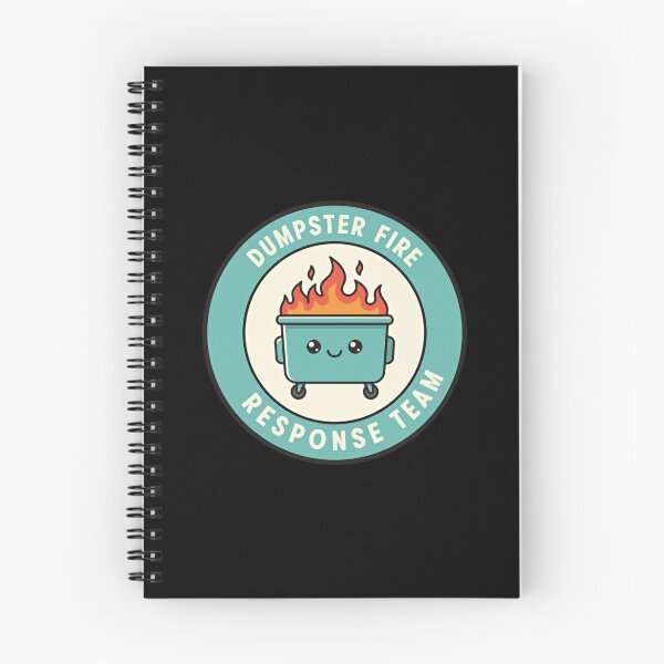 Item preview, Dumpster Fire Response Team Everyday Chaos Cleanup Crew designed and sold by SkeletonsDanger.