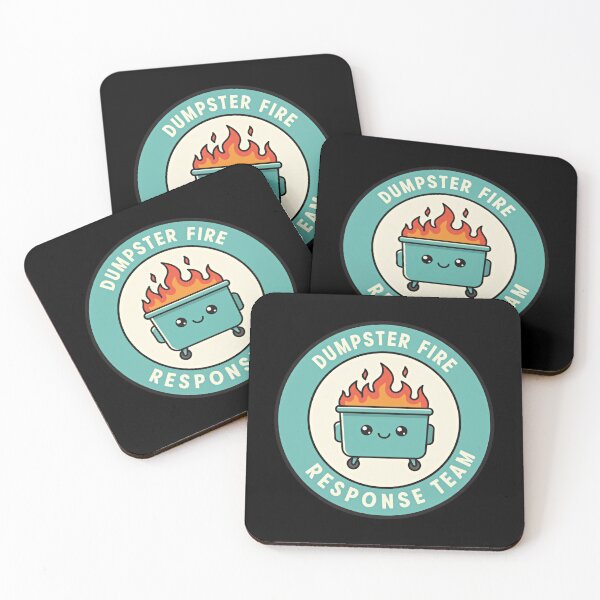 Item preview, Dumpster Fire Response Team Everyday Chaos Cleanup Crew designed and sold by SkeletonsDanger.
