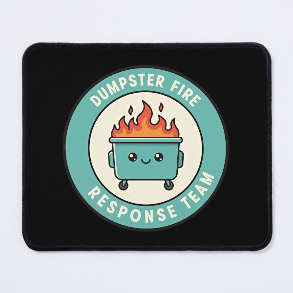 Item preview, Dumpster Fire Response Team Everyday Chaos Cleanup Crew designed and sold by SkeletonsDanger.