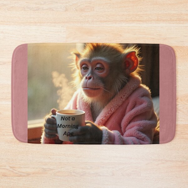 Item preview, Chimpanzee drinking coffee  designed and sold by Ivy Leisure!.