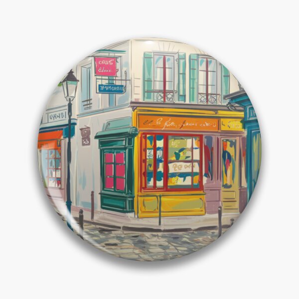 Item preview, French Street Corner | Watercolor Cityscape designed and sold by CARRAANN.