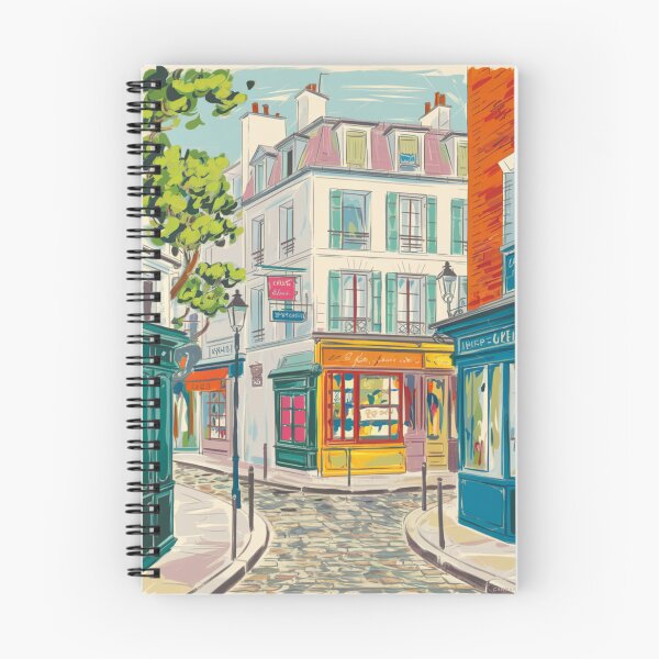 Item preview, French Street Corner | Watercolor Cityscape designed and sold by CARRAANN.