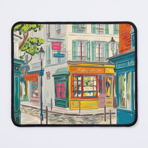 Item preview, French Street Corner | Watercolor Cityscape designed and sold by CARRAANN.