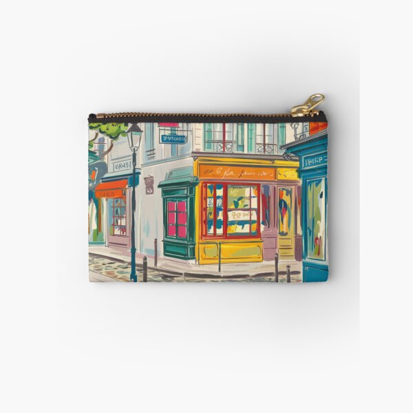 Item preview, French Street Corner | Watercolor Cityscape designed and sold by CARRAANN.
