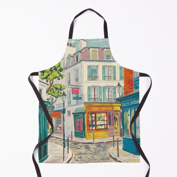 Item preview, French Street Corner | Watercolor Cityscape designed and sold by CARRAANN.