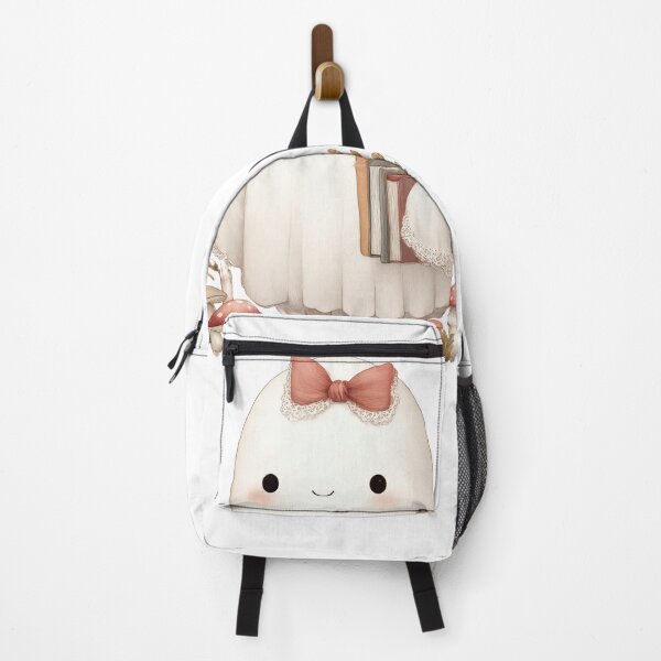 Item preview, Cute ghost with red bow holding books designed and sold by Lucky-jl.