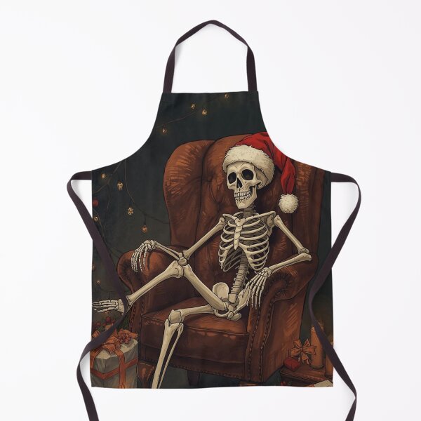 Item preview, Whimsical Gothic Skeleton Christmas – Festive Dark Holiday Illustration designed and sold by Mintiko2.