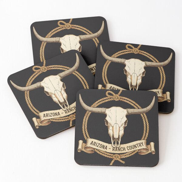 Item preview, Arizona – Ranch Country Western Skull Emblem designed and sold by PostersMode.
