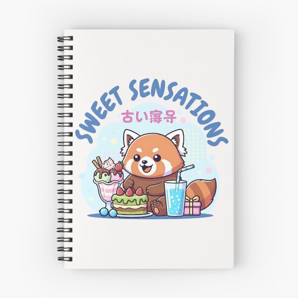 Artikelvorschau, Kawaii Red Panda Sweet Sensations Dessert Lover T-Shirt – Adorable Anime Animal Eating Cake, Ice Cream & Drink – Cute Foodie Gift for Red Panda Fans entworfen und verkauft von Elbstromstudio.